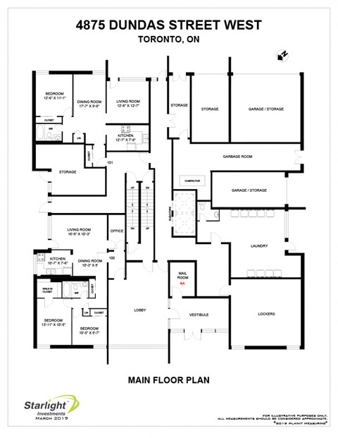 the floor plan of dundas street west